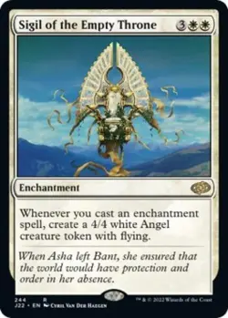 Sigil of the Empty Throne - Light Play MTG Jumpstart 2022 - Image 1