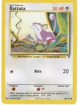 Rattata 89/110 Legendary Collection Pokemon Card - NM - Image 1