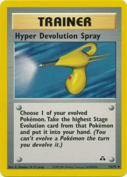 Hyper Devolution Spray 73/75 Neo Discovery Pokemon Card - NM - Image 1