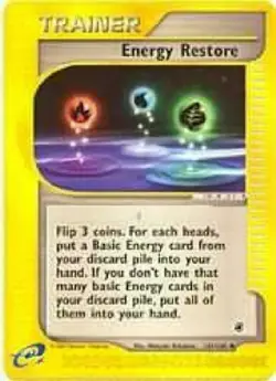 Energy Restore 141/165 Expedition Base Set Pokemon Card - NM - Image 1