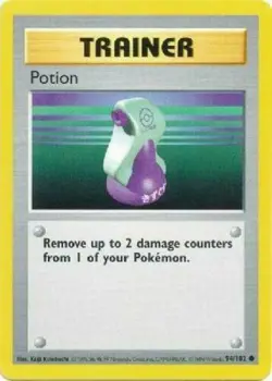 Potion 94/102 SHADOWLESS Base Set 1999 Pokemon Card - NM - Image 1