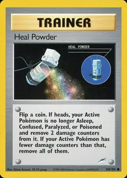 Heal Powder 104/105 Neo Destiny Vintage 2002 Pokemon Card - NM - Image 1