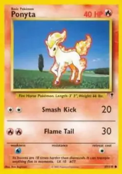 Ponyta 87/110 Legendary Collection Pokemon Card - NM - Image 1