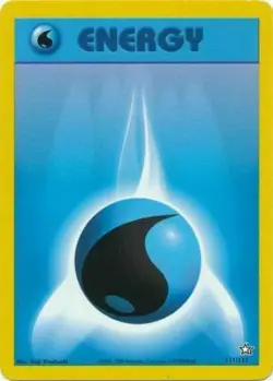 Water Energy 111/111 Neo Genesis Set Unlimited Pokemon Card - NM - Image 1