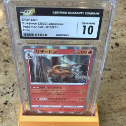Charizard CGC 10 S10b Pokemon GO 010/071 Japanese Holo Rare Pokemon Card - Image 3