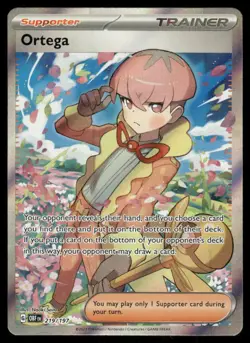 Pokemon Cards Ortega 219/197 Obsidian Flames Ultra Rare NM - Image 1