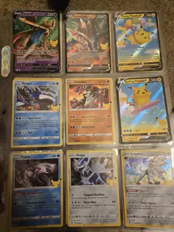 Pokemon Celebrations Anniversary Card Lot 27 Pikachu Zacian Zamazenta - Image 1