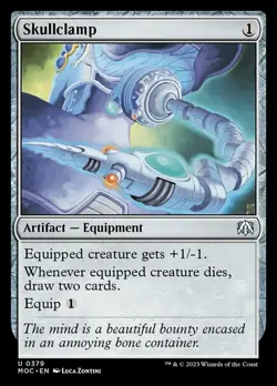 Mint/Near-Mint, English - 1 x MTG Skullclamp Commander: March of the Machine - Image 1