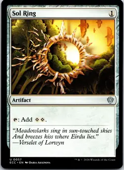 Sol Ring (0057) 57 Uncommon Commander: Lorwyn Eclipsed Magic: The Gathering NM - Image 1