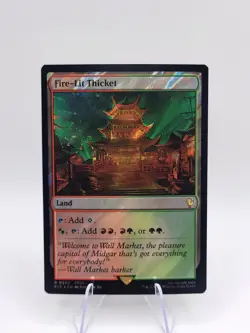 Fire-Lit Thicket (Surge Foil) Commander: Final Fantasy Foil - Image 1