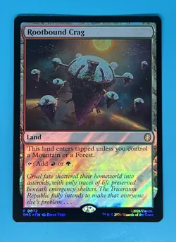 Rootbound Crag (Surge Foil) Commander: Teenage Mutant Ninja Turtles Foil - Image 1