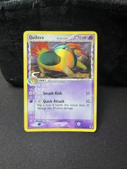 POKEMON TCG QUILAVA 36/101 DRAGON FRONTIERS STAMP REVERSE HOLO LP - Image 1
