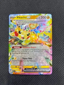 Pikachu ex 57/191 Pokemon TCG Surging Sparks Near Mint Condition - Image 1