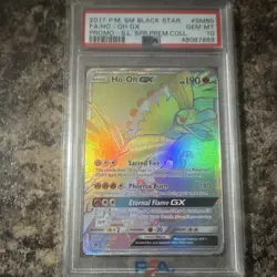 Pokemon Ho-Oh GX Full Art Holo SM Black Star Promo SM80 PSA 10 2017 - Image 1