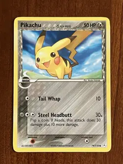 Pikachu 79/110 Non Holo EX Holon Phantoms Pokemon TCG - Image 1