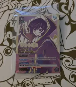 Union Arena TCG Code Geass Rare Battle Winner Lelouch Lamperouge CGH-1-017 - Image 1