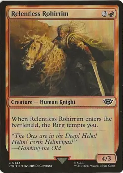 Relentless Rohirrim 144 Common MTG The Lord of the Rings Middle Earth NM/M - Image 1