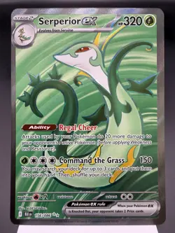 Serperior ex 156/086 - Full Art Ultra Rare - Black Bolt Pokemon Card MINT - Image 1