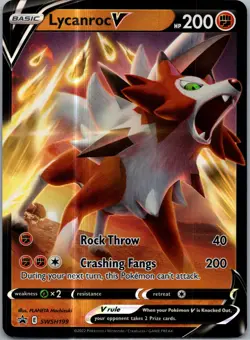 Lycanroc V Promo SWSH: Sword & Shield Promo Cards SWSH199 NM - Image 1