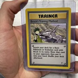 Pokemon Card - Gym Heroes 106/132 - BROCK'S TRAINING METHOD (uncommon) - NM/MT - Image 1
