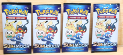 Pokemon Sun & Moon General Mills 2017 Cereal Promo 4 - 3 packs (12 card total) - Image 1