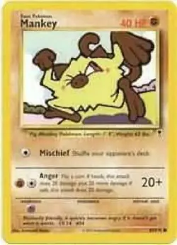 Mankey 81/110 Legendary Collection Pokemon Card - NM - Image 1