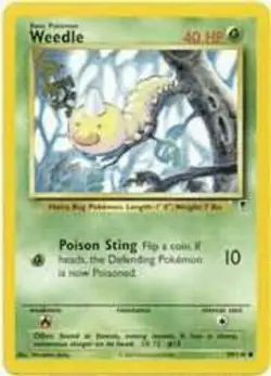 Weedle 99/110 Legendary Collection Pokemon Card - NM - Image 1