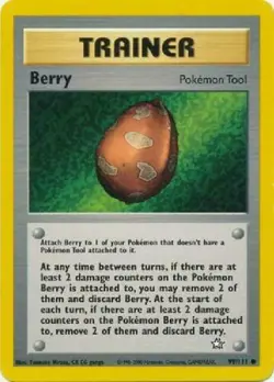 Berry 99/111 Neo Genesis Set Unlimited Pokemon Card - NM - Image 1