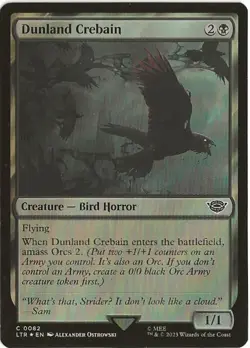 Dunland Crebain 0082 Common MTG Lord of the Rings Middle Earth NM/MT - Image 1