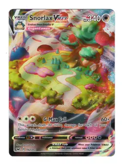 Snorlax VMAX 142/202 - Sword & Shield Ultra Rare Full Art Holo - Pokemon Card NM - Image 1
