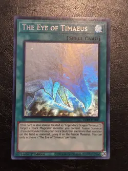 Yu-Gi-Oh! GHOST RARE HOLO CARD THE EYE OF TIMAEUS GFP2-EN183 1ST NM/VLP - Image 1
