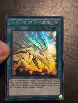 Yu-Gi-Oh! GHOST RARE HOLO CARD THE EYE OF TIMAEUS GFP2-EN183 1ST NM/VLP - Image 3