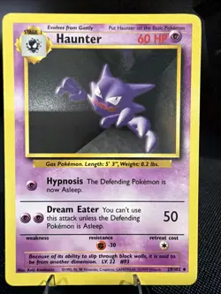 Pokemon TCG Haunter Base Set 29/102 Uncommon 60 HP 1999 - Vintage Card! - Image 1