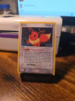 1x Mp+ HpPokemon Eevee EX Stamped Reverse Holo Card 55/115 Unseen Forces - Image 1
