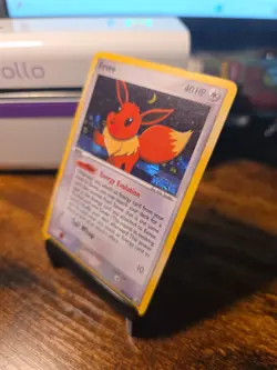 1x Mp+ HpPokemon Eevee EX Stamped Reverse Holo Card 55/115 Unseen Forces - Image 2