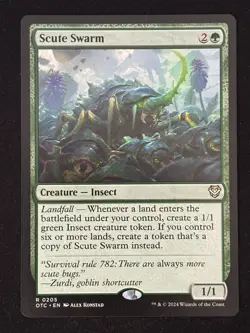 1x MTG Scute Swarm - Commander: Outlaws of Thunder Junction (OTC) #205 - Image 1