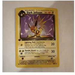 Pokemon TCG Dark Jolteon Team Rocket 38/82 Regular Rare 50 HP Stage 1 - Image 1