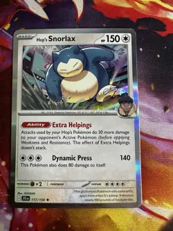Snorlax 117/159 Journey Together Holo Pokemon TCG SV09 Scarlet - Image 1