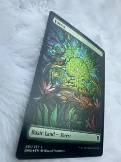 MTG 4x Forest *SHOWCASE FOIL* Dominaria United 281/281 NM - Image 2