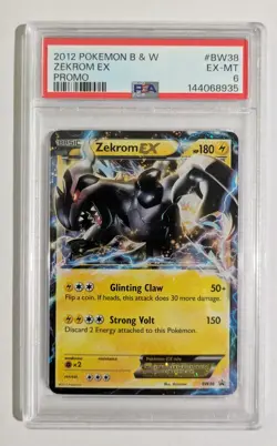 Pokemon Zekrom EX BW38 Black & White Promo Holo Basic HP180 2012 PSA 6 - Image 2