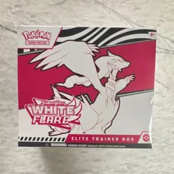 Pokemon Scarlet & Violet White Flare Elite Trainer Box Reshiram Tornadus Keldeo - Image 1