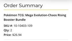 Pokemon TCG Mega Evolution Chaos Rising Booster Bundle PRESALE Order Confirmed ✅ - Image 4