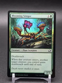 BLOOMING STINGER Foli MTG NM-M Edge of Eternities #174 Common - Image 1