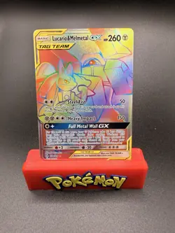 Pokemon TCG Lucario & Melmetal GX TAG TEAM (Secret) - Unbroken Bonds 224/214 NM - Image 1