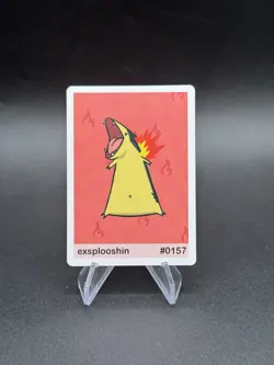 Exsplooshin - Typhlosion #157 Pookiemoot Series 2 Custom Fan Art Pokemon - Image 1