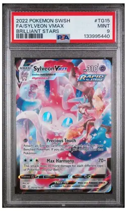 Sylveon VMAX TG15/TG30 Swsh09: Brilliant Stars Trainer Gallery Holo - PSA 9 - Image 2