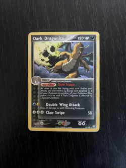 Pokemon TCG Dark Dragonite EX Team Rocket Returns 15/109 HP Non Holo - Image 1