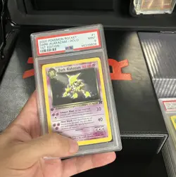 Dark Alakazam 1st Edition 1/82 PSA 9 MINT Pokemon Team Rocket 1st-Ed Holo Rare - Image 1