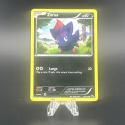 Zorua 70/114 Common Black & White Pokemon MP - Image 1