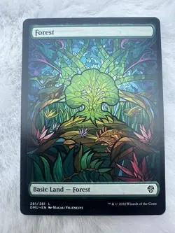 Forest 281/281 Non Foil Full Art Land Dominaria United MTG Near Mint - Image 1